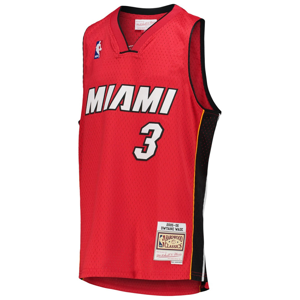 Dwyane Wade Miami Heat Youth 2005/06 Hardwood Classics Swingman Jersey Red - Mitchell & Ness outlet