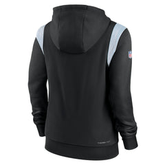 Carolina Panthers Women's Sideline Stack Performance Pullover Hoodie - Black Hoodies