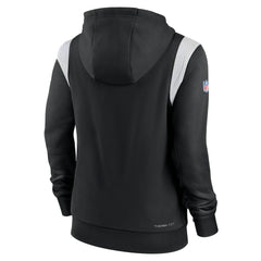 New Orleans Saints Women's Sideline Stack Performance Pullover Hoodie - Black Hoodies