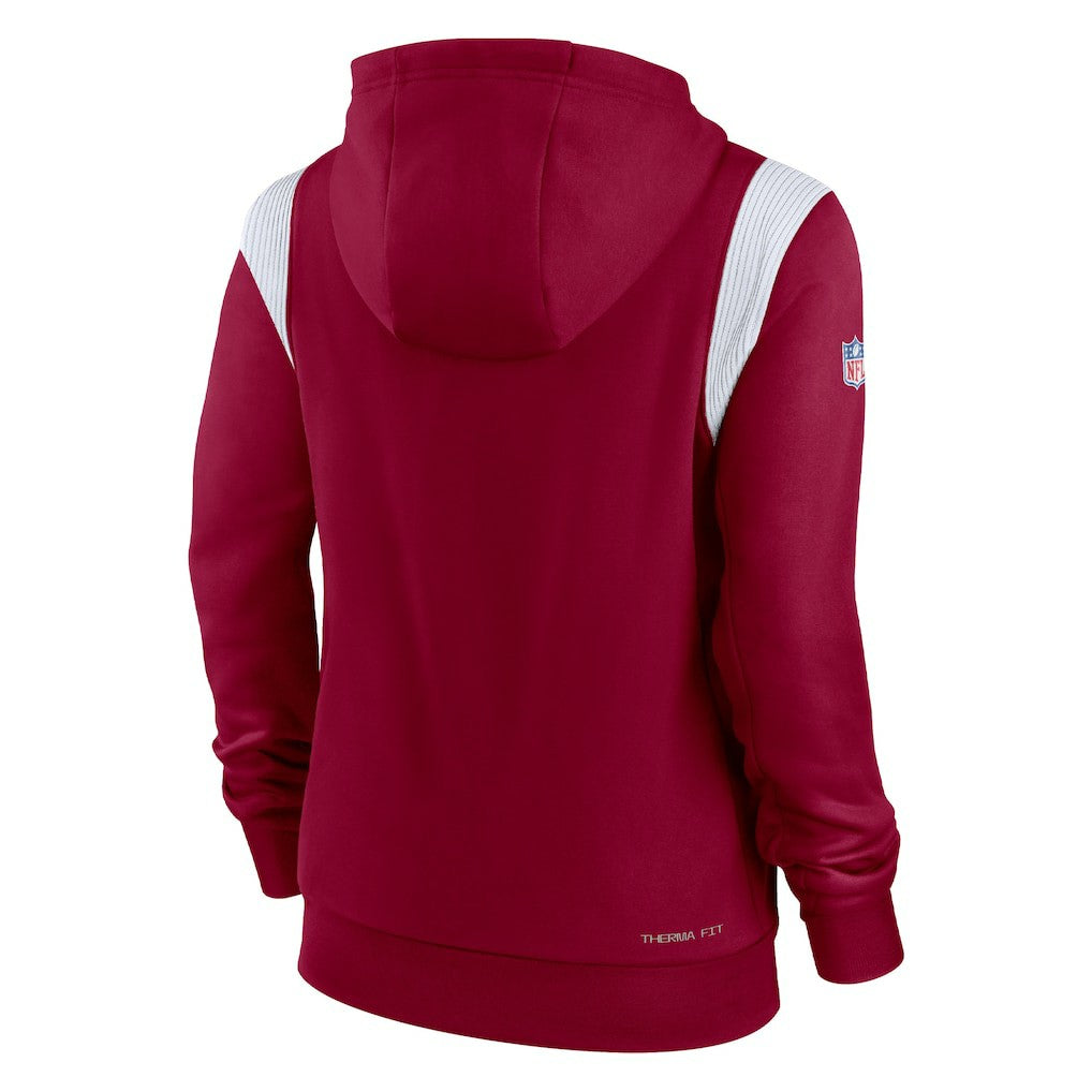 Washington Commanders Women's Sideline Stack Performance Pullover Hoodie - Burgundy Hoodies