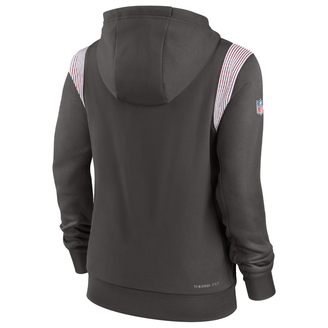 Tampa Bay Buccaneers Women's Sideline Stack Performance Pullover Hoodie - Pewter Hoodies