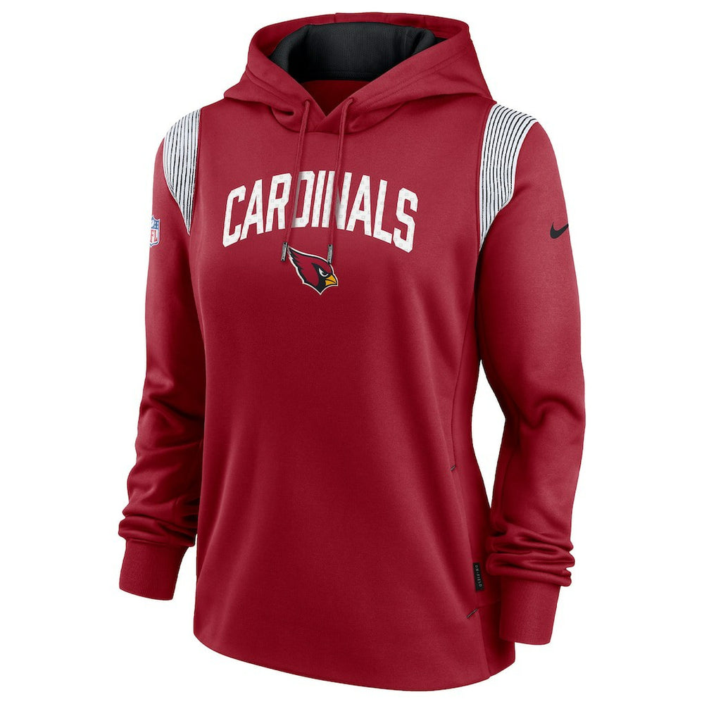Arizona Cardinals Women's Sideline Stack Performance Pullover Hoodie - Cardinal Hoodies