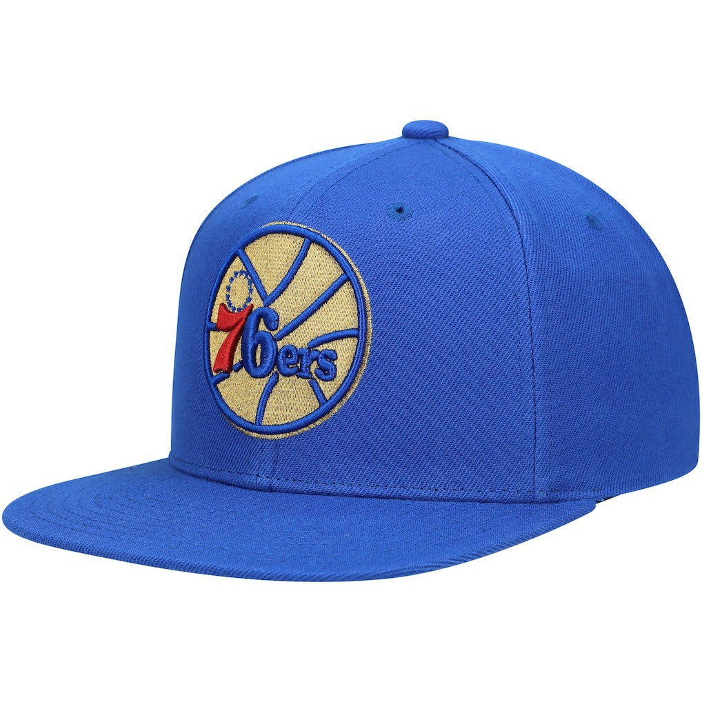 Philadelphia 76ers 50th Anniversary Snapback Hat Royal - Mitchell & Ness