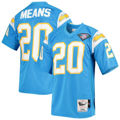 Natrone Means Los Angeles Chargers 1994 Authentic Throwback Retired Player Jersey - Powder Blue Jerseys