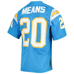 Natrone Means Los Angeles Chargers 1994 Authentic Throwback Retired Player Jersey - Powder Blue Jerseys