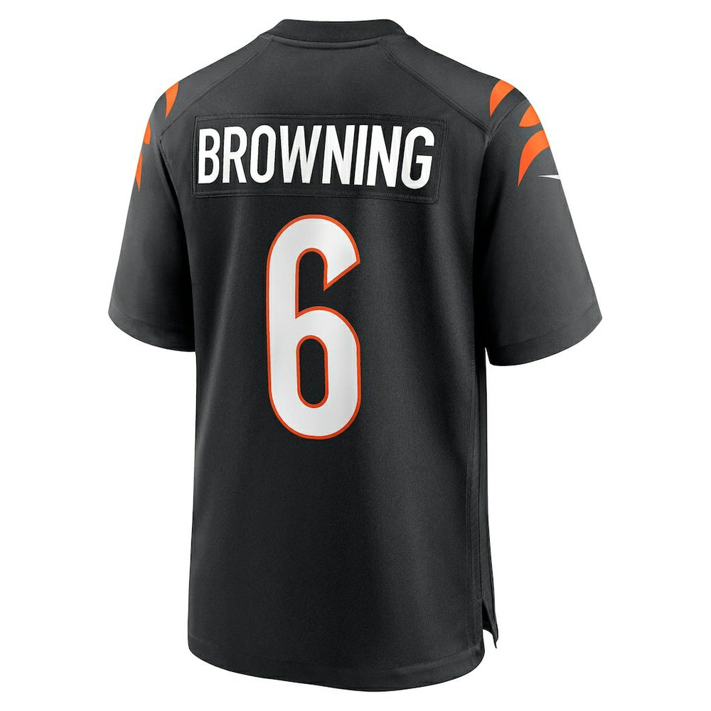 Jake Browning Cincinnati Bengals Game Jersey - Black Jerseys