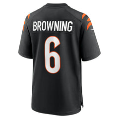 Jake Browning Cincinnati Bengals Game Jersey - Black Jerseys