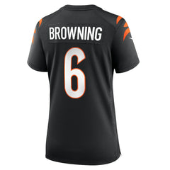 Jake Browning Cincinnati Bengals Women's Game Jersey - Black Jerseys
