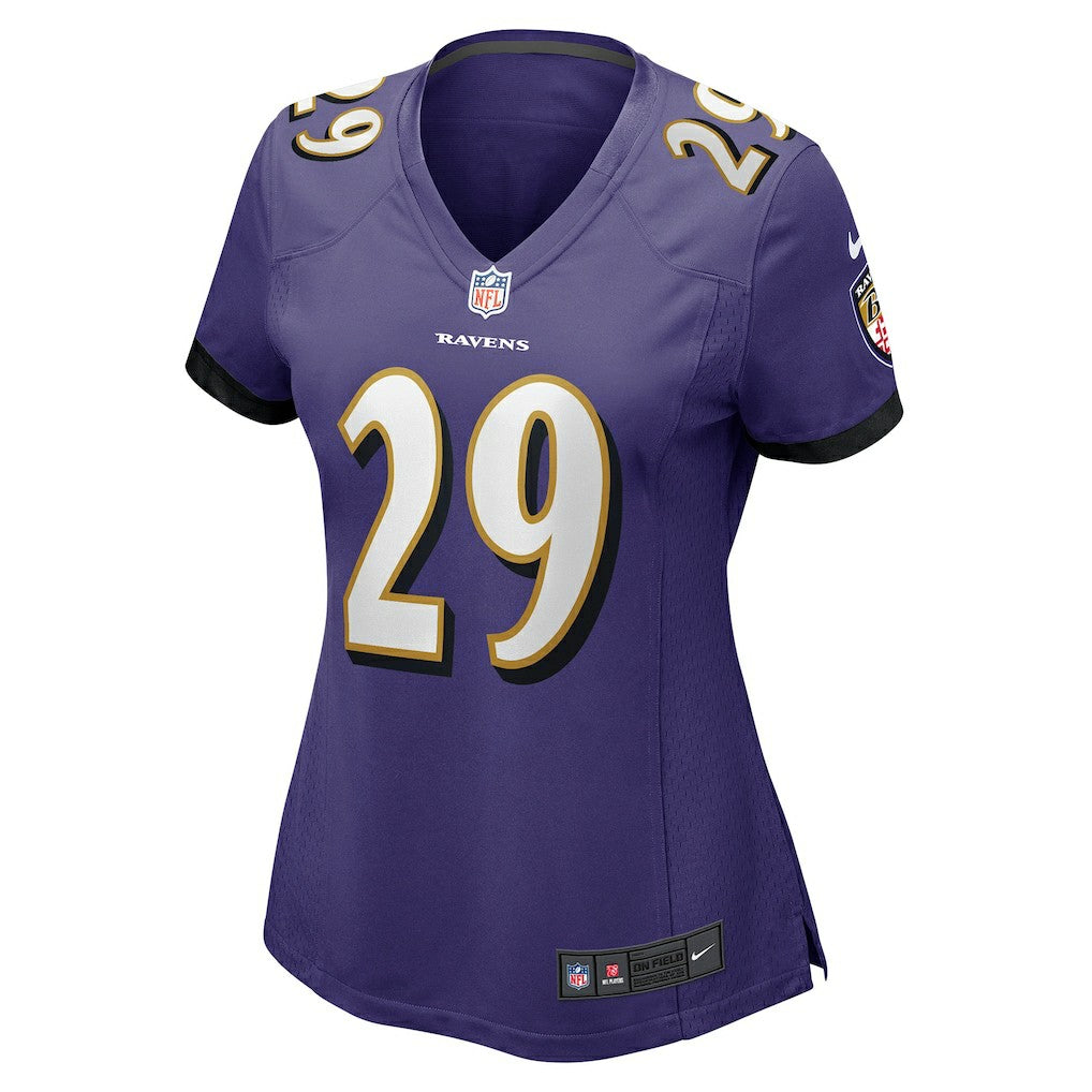 Ar'Darius Washington Baltimore Ravens Women's Player Game Jersey - Purple Jerseys