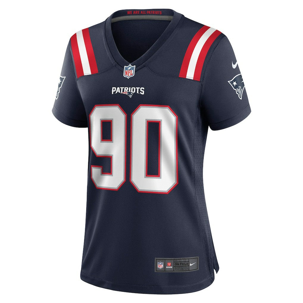 Christian Barmore New England Patriots Women's Game Jersey - Navy Jerseys