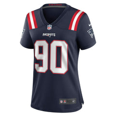 Christian Barmore New England Patriots Women's Game Jersey - Navy Jerseys