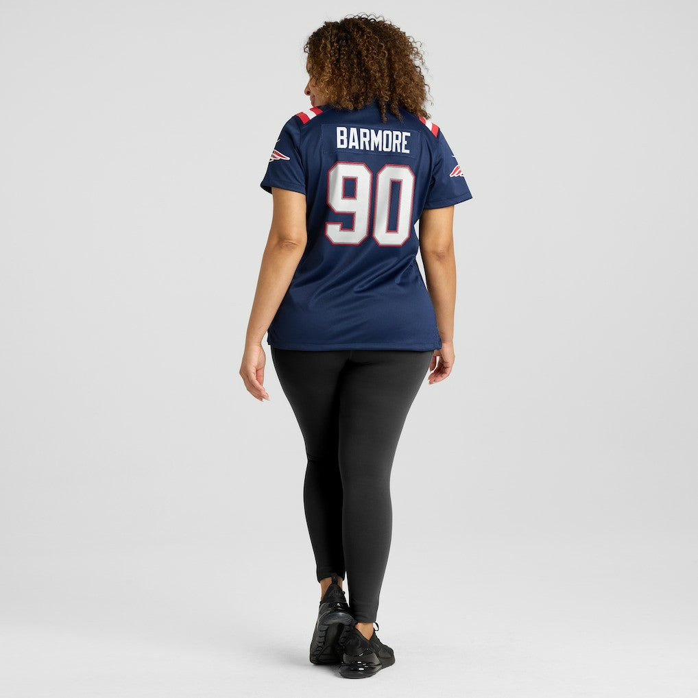 Christian Barmore New England Patriots Women's Game Jersey - Navy Jerseys