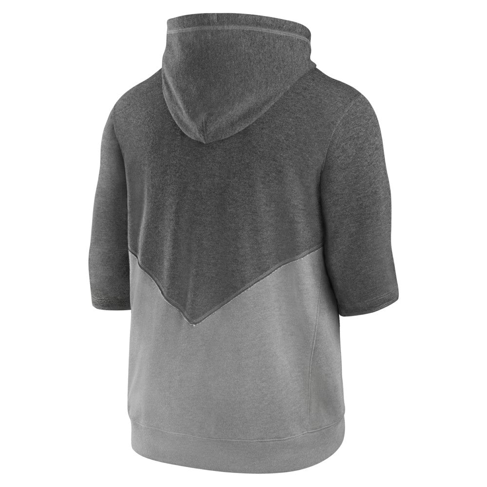 Cleveland Guardians Nike Team Modern Arch 3/4 Sleeve Pullover Hoodie - Heathered Charcoal/Heathered Gray Hoodies
