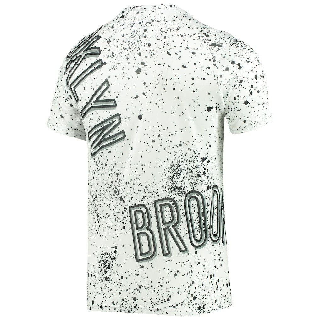 Brooklyn Nets FISLL Gold Foil Splatter Print T-Shirt White outlet