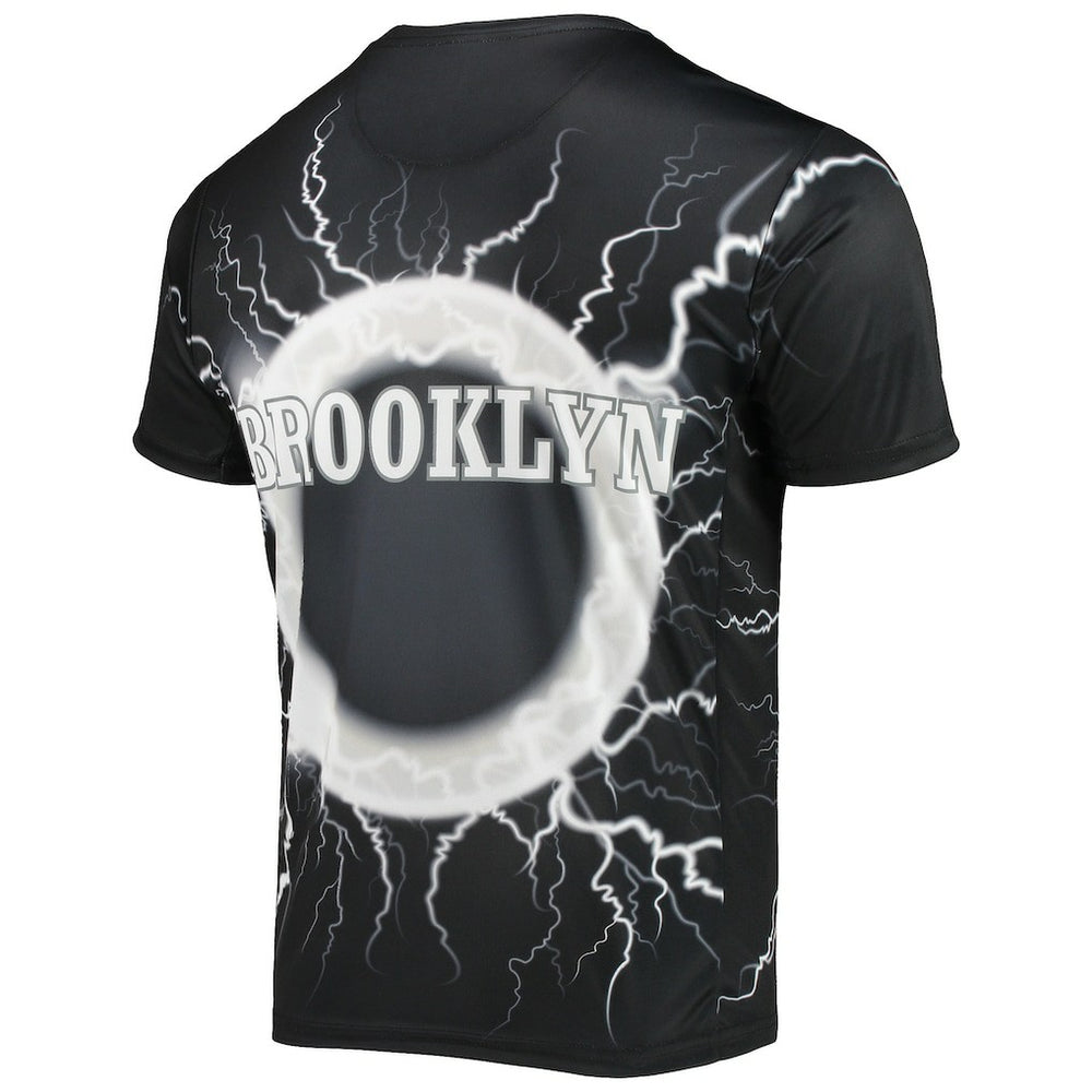 Brooklyn Nets FISLL Tornado Bolt T-Shirt Black