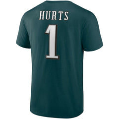 Jalen Hurts Philadelphia Eagles Player Icon T-Shirt - Midnight Green T-shirts