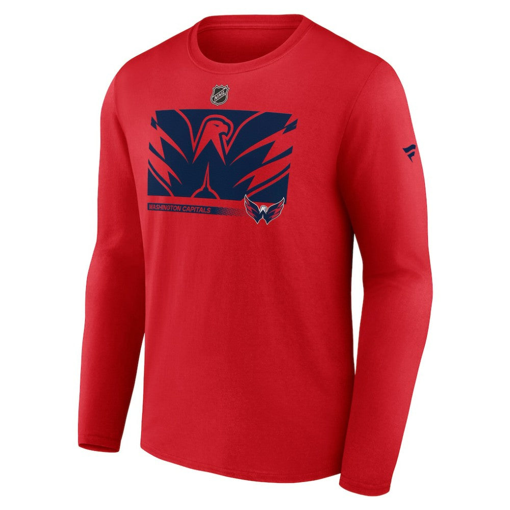 Washington Capitals Fanatics Authentic Pro Core Collection Secondary Long Sleeve T-Shirt - Red | US 4498516