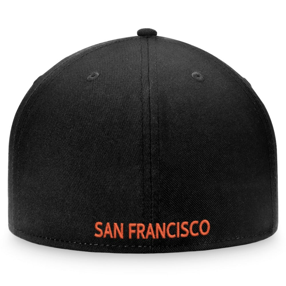 San Francisco Giants Fanatics Iconic Team Patch Fitted Hat - Black Hats