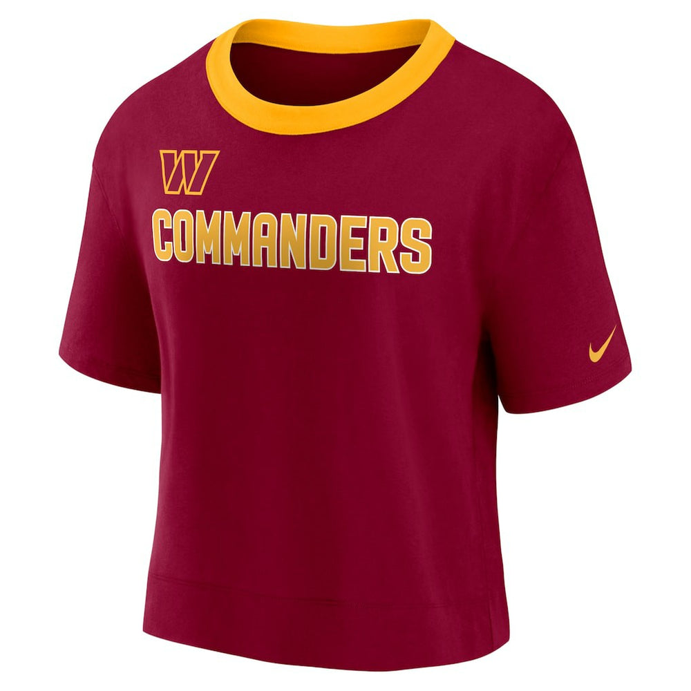 Washington Commanders Women's High Hip Fashion Cropped Top - Burgundy Tops