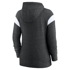 Arizona Cardinals Women's Monaco Lightweight Full-Zip Hoodie - Heather Black/White Hoodies
