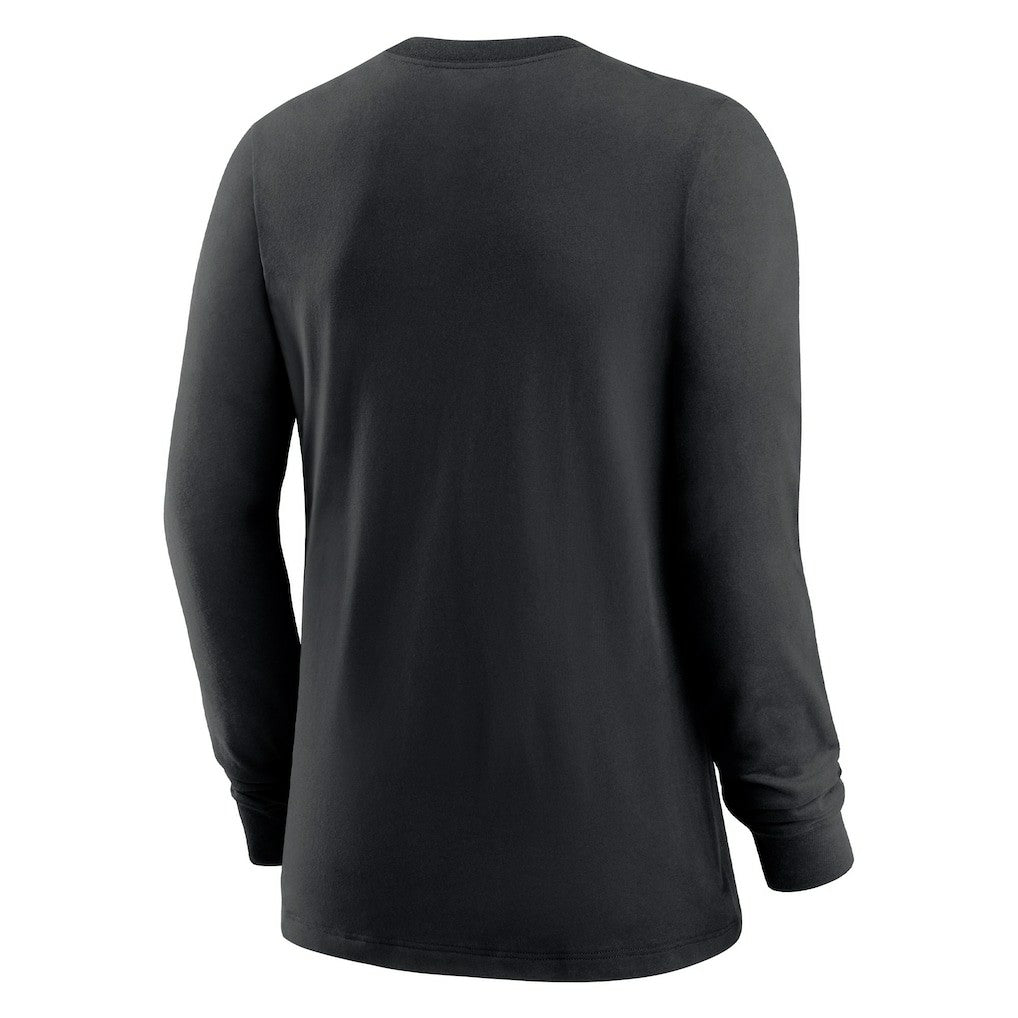 New Orleans Saints Women's Prime Split Long Sleeve T-Shirt - Black T-shirts