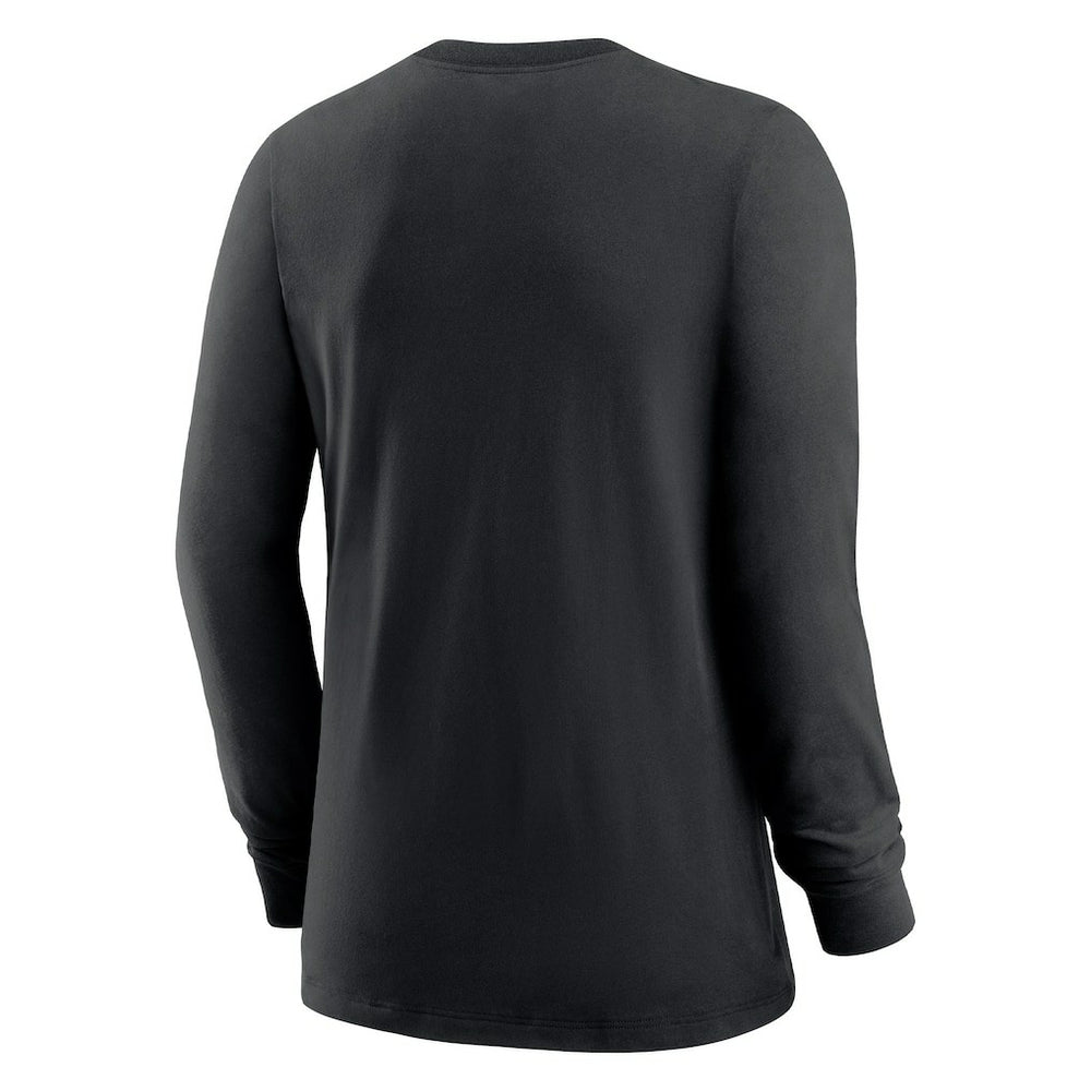 New Orleans Saints Women's Prime Split Long Sleeve T-Shirt - Black T-shirts