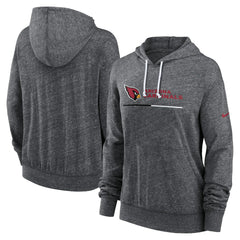 Arizona Cardinals Women's Team Spirit Gym Vintage Lightweight Hoodie Top - Heather Charcoal Hoodies