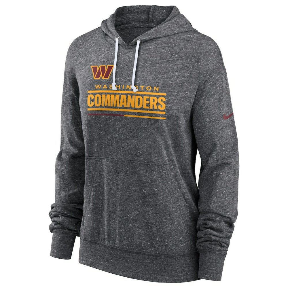 Washington Commanders Women's Team Spirit Gym Vintage Lightweight Hoodie Top - Heather Charcoal Hoodies