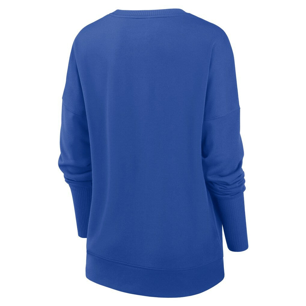 Los Angeles Rams Women's Rewind Playback Icon Performance Pullover Sweatshirt - Royal Pullover