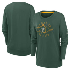Green Bay Packers Women's Rewind Playback Icon Performance Pullover Sweatshirt - Green Pullover