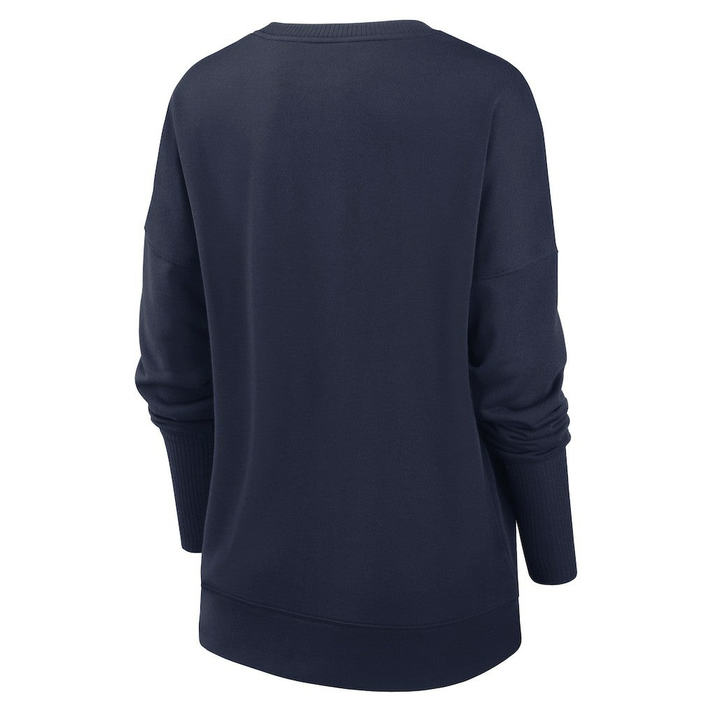 New York Giants Women's Rewind Playback Icon Performance Pullover Sweatshirt - Navy Pullover