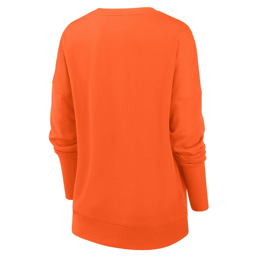Chicago Bears Women's Rewind Playback Icon Performance Pullover Sweatshirt - Orange Pullover