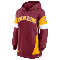 Washington Commanders Women's Lock It Down Pullover Hoodie - Burgundy/Gold Hoodies
