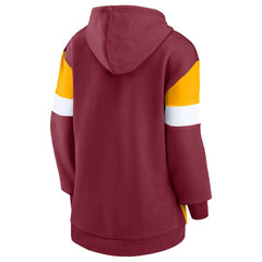Washington Commanders Women's Lock It Down Pullover Hoodie - Burgundy/Gold Hoodies