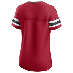 Tampa Bay Buccaneers Women's Original State Lace-Up T-Shirt - Red T-shirts