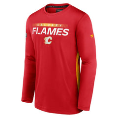 Calgary Flames Fanatics Authentic Pro Rink Performance Long Sleeve T-Shirt - Red | US 4501229