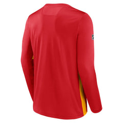 Calgary Flames Fanatics Authentic Pro Rink Performance Long Sleeve T-Shirt - Red | US 4501229