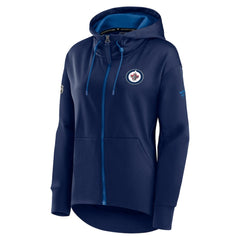 Winnipeg Jets Fanatics Women's Authentic Pro Rink Full-Zip Hoodie - Navy | US 4502277