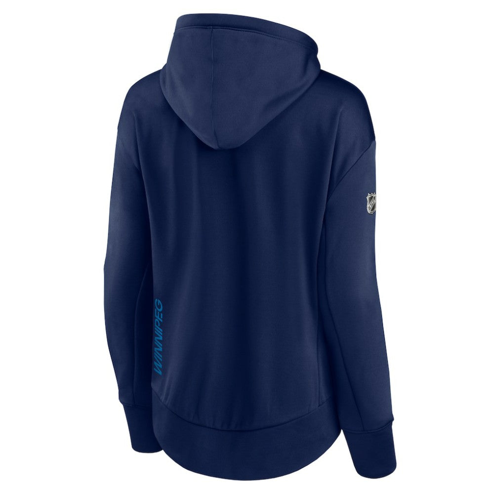 Winnipeg Jets Fanatics Women's Authentic Pro Rink Full-Zip Hoodie - Navy | US 4502277