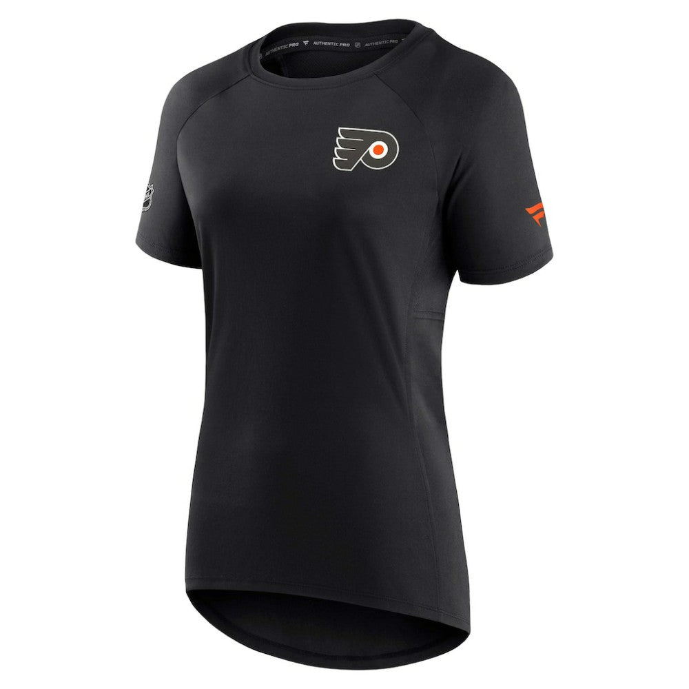 Philadelphia Flyers Fanatics Women's Authentic Pro Rink Raglan Tech T-Shirt - Black | US 4502300