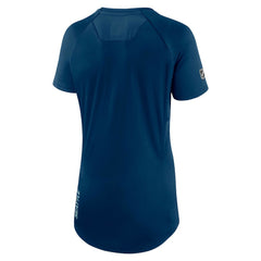Seattle Kraken Fanatics Women's Authentic Pro Rink Raglan Tech T-Shirt - Deep Sea Blue | US 4502313