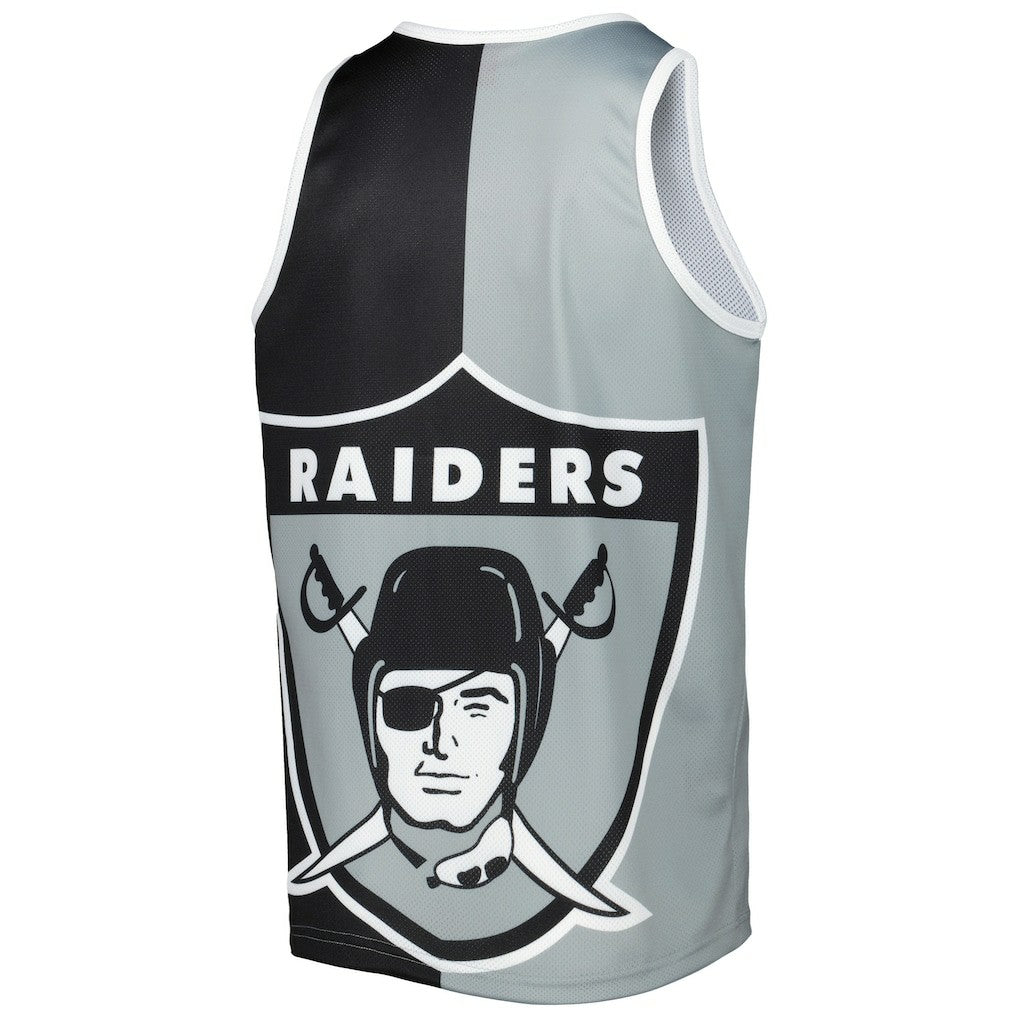Bo Jackson Las Vegas Raiders Retired Player Graphic Tank Top - Black/Silver Tops