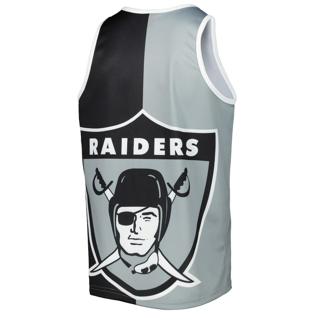 Bo Jackson Las Vegas Raiders Retired Player Graphic Tank Top - Black/Silver Tops