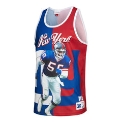 Lawrence Taylor New York Giants Retired Player Graphic Tank Top - Royal/Red Tops