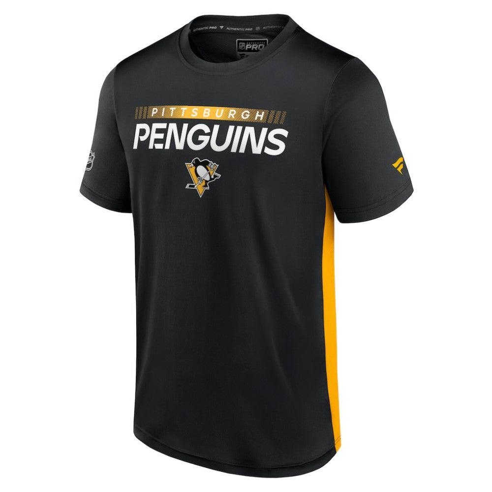Pittsburgh Penguins Fanatics Authentic Pro Rink Tech T-Shirt - Black/Gold | US 4503814