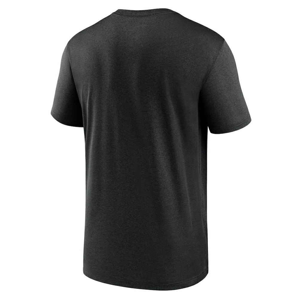 Carolina Panthers Horizontal Lockup Legend Performance T-Shirt - Black T-shirts