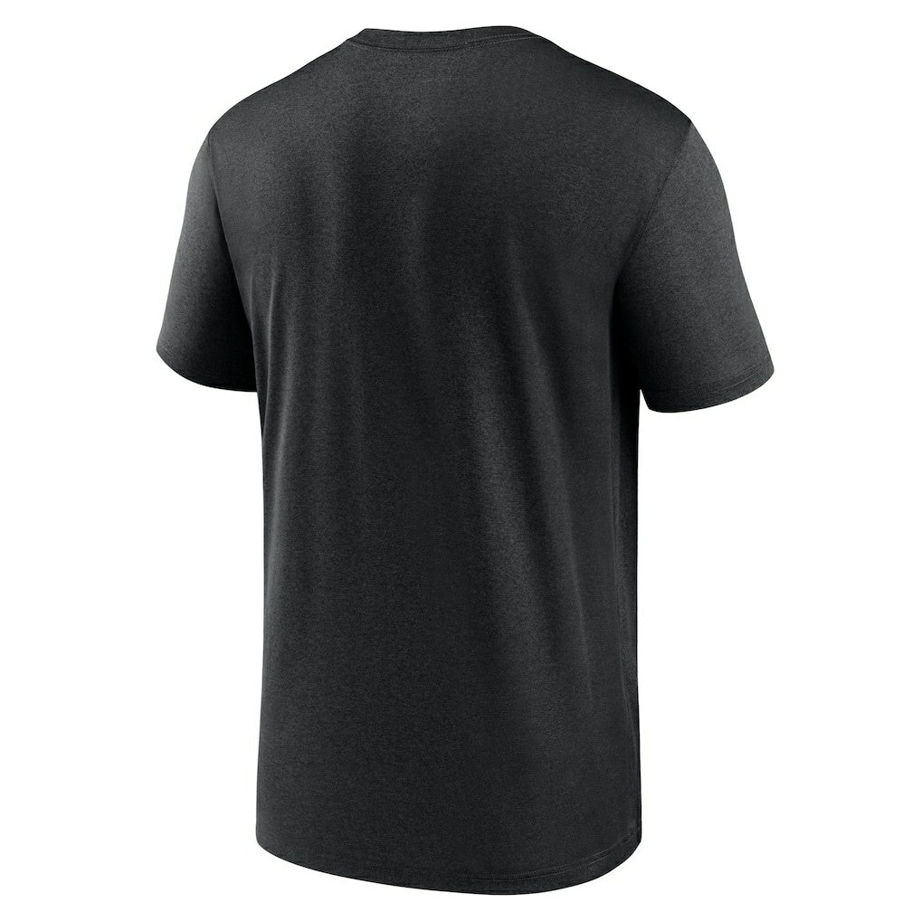 Las Vegas Raiders Horizontal Lockup Legend Performance T-Shirt - Black T-shirts