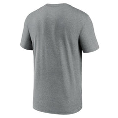 Las Vegas Raiders Horizontal Lockup Legend Performance T-Shirt - Heather Charcoal T-shirts