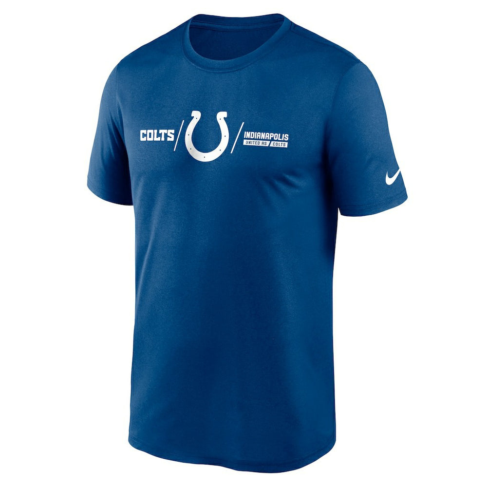 Indianapolis Colts Horizontal Lockup Legend Performance T-Shirt - Royal T-shirts