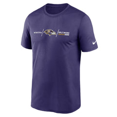 Baltimore Ravens Horizontal Lockup Legend T-Shirt - Purple T-shirts
